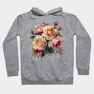 Bouquet of Vintage Roses Hoodie